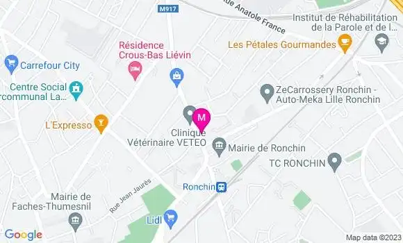 Localisation Kebab Ronchin