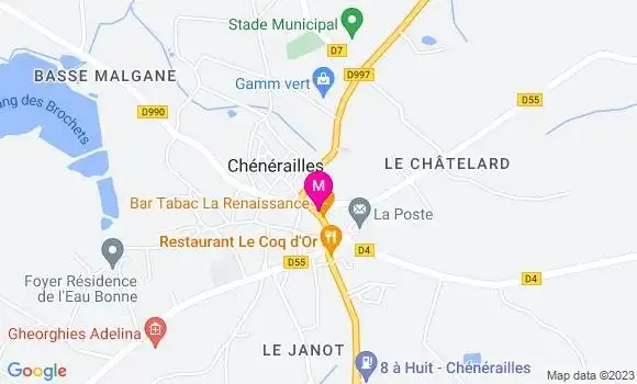 Localisation Pizzeria La Flambée