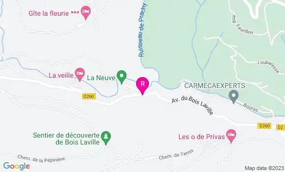 Localisation Restaurant Bar La Guinguette de la Neuve