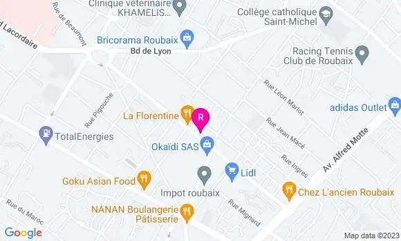 Localisation Restaurant Thaï My Nem Is