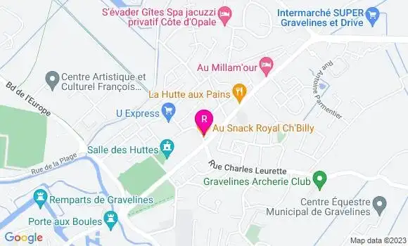 Localisation Restaurant Snack Au Snack Royal