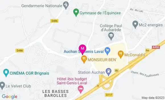 Localisation Restaurant  Monsieur Ben