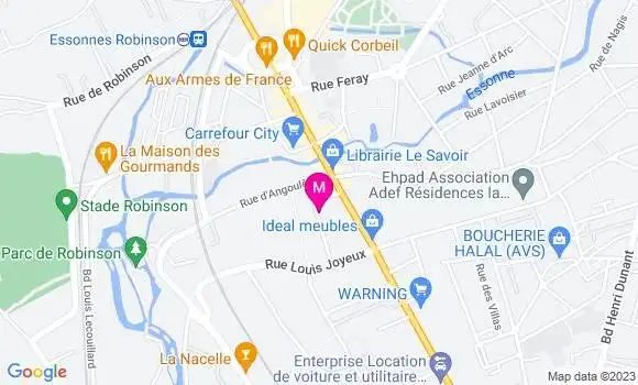 Localisation Restaurant  Krys et Fred