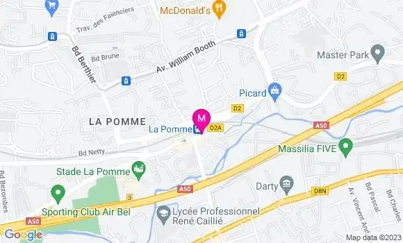 Localisation Restaurant Snack Snack de la Pomme
