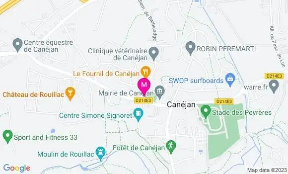 Localisation Restaurant  Le P