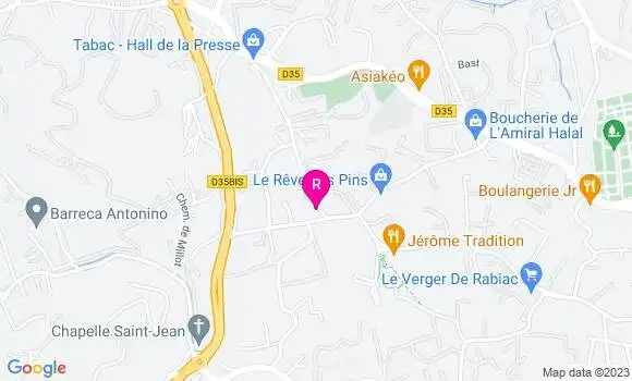 Localisation Pizzeria La Pizza du Trianon