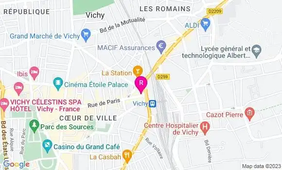 Localisation Fast Food Subway