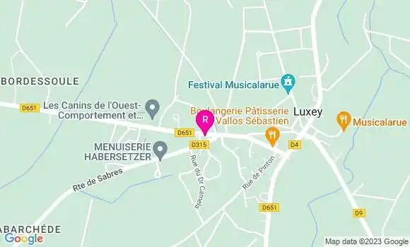 Localisation Restaurant  Douceur des Landes