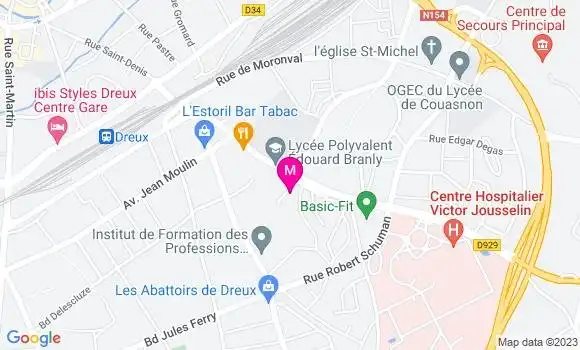 Localisation Pizzeria Le Point Chaud