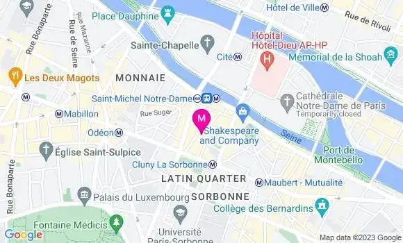 Localisation Crêperie La Petite Bouclerie