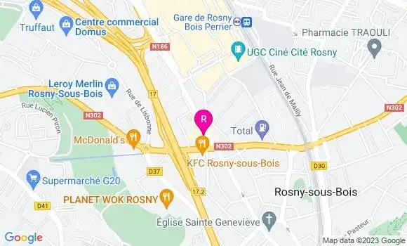 Localisation Restaurant  Fresh and Pop