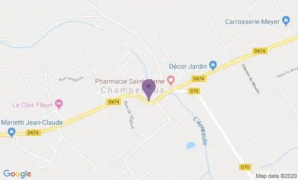 Localisation Restaurant  La Lorette