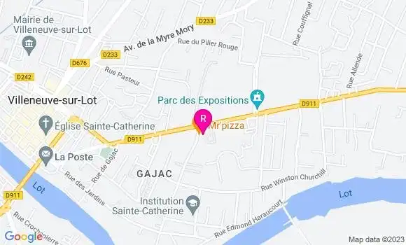 Localisation Pizzeria Mr