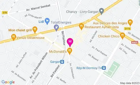 Localisation Restaurant Chinois Paille d