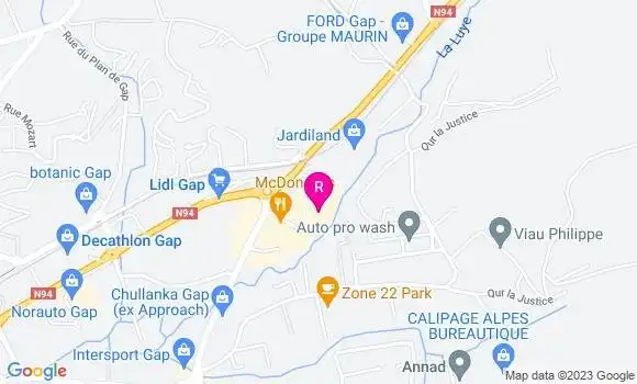 Localisation Fast Food Subway