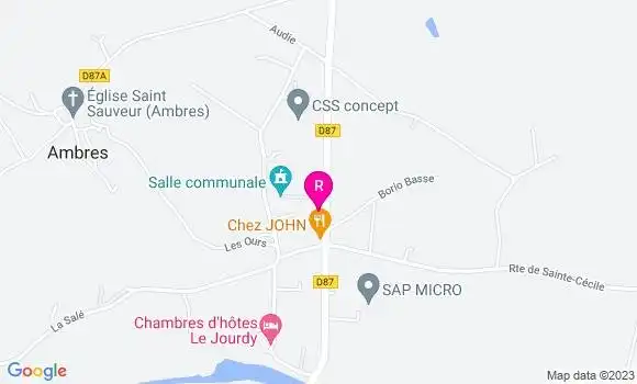 Localisation Restaurant  L
