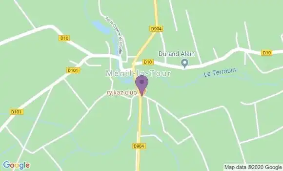 Localisation Restaurant  Relais Mon Plaisir