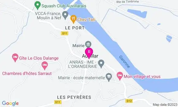 Localisation Pizzeria L