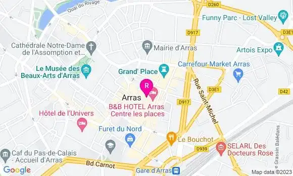 Localisation Restaurant  La Friterie Arrageoise
