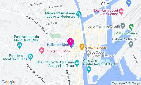 Localisation Restaurant  Halles et Manger