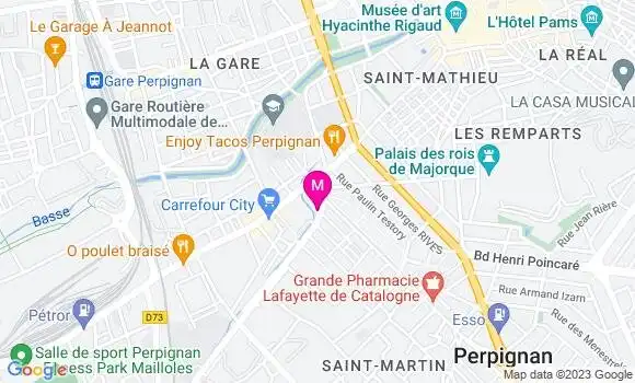 Localisation Restaurant Bar Le Millenium