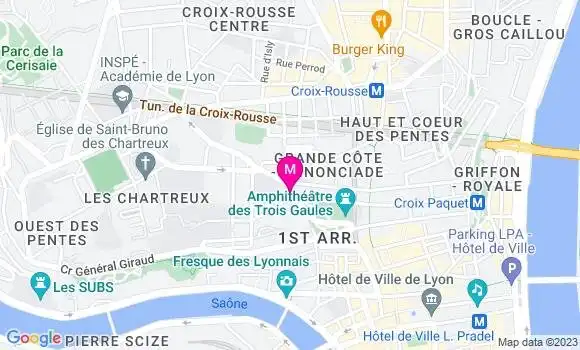 Localisation Pizzeria Le Jardin des Pentes