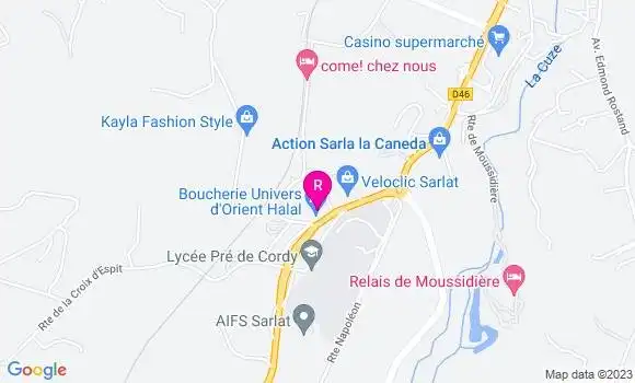Localisation Restaurant  Casa Nostra