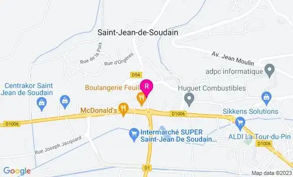 Localisation Restaurant  La Fabrique Givrée