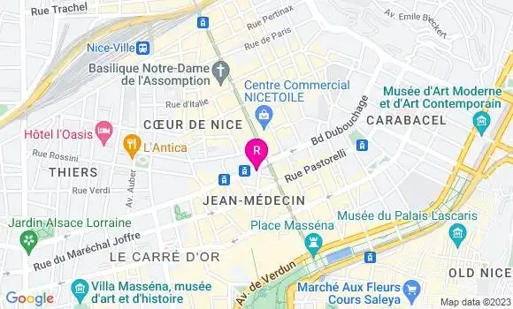 Localisation Restaurant  Boulangerie Paul