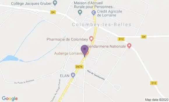 Localisation Auberge Lorraine