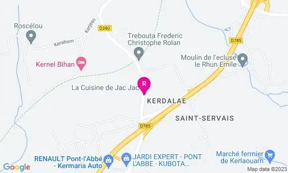 Localisation Restaurant  La Cuisine de Jac Jac
