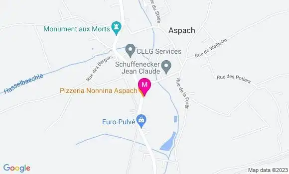 Localisation Pizzeria Nonnina