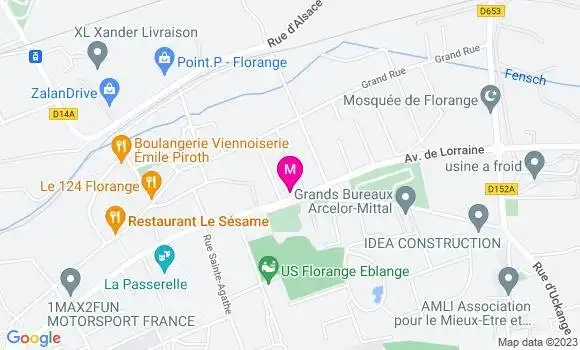 Localisation Pizzeria L