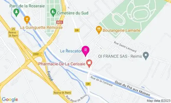 Localisation Restaurant  Kebab La Verrerie