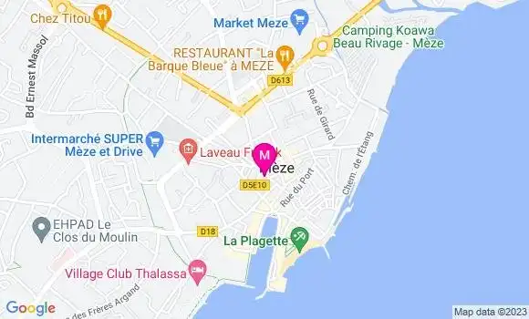 Localisation Pizzeria Top Pizza