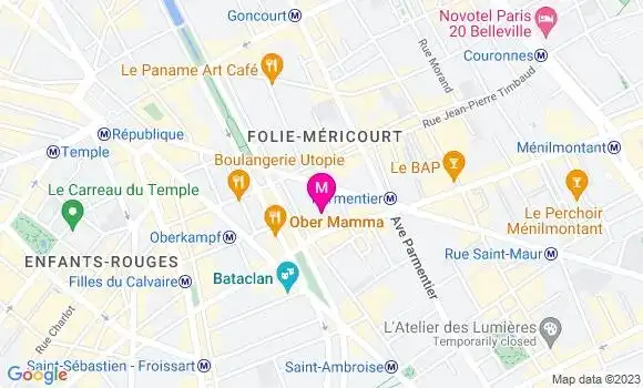 Localisation Restaurant  Pierre Sang on Gambey