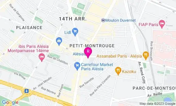 Localisation Fast Food Subway