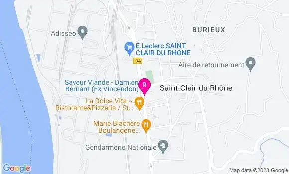 Localisation Saint Clair Kebab