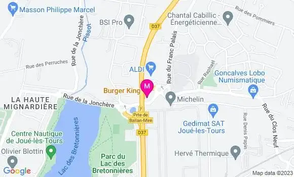 Localisation Fast Food Burger King