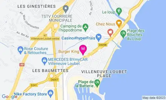 Localisation Restaurant  Burger King