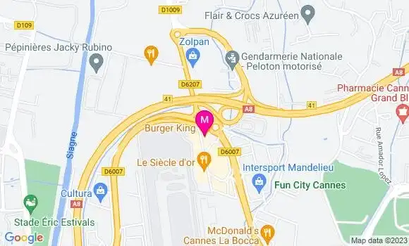 Localisation Fast Food Burger King
