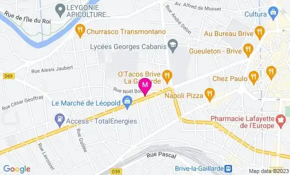 Localisation Pizzeria Domino