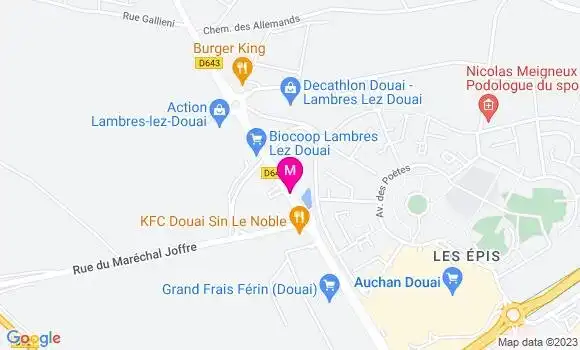 Localisation Fast Food Burger King