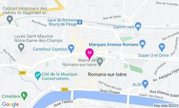 Localisation Restaurant  La Pause Gourmande