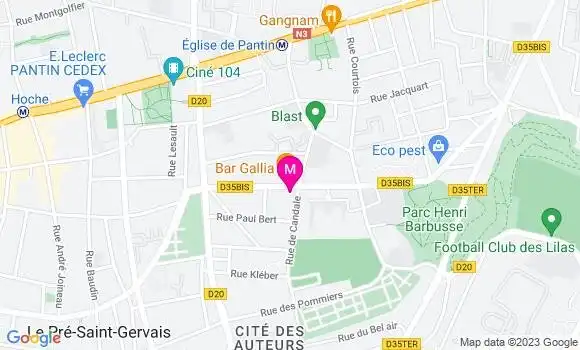 Localisation Restaurant  O
