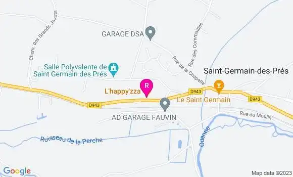 Localisation Pizzeria L
