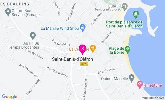 Localisation Restaurant  La Voile Blanche