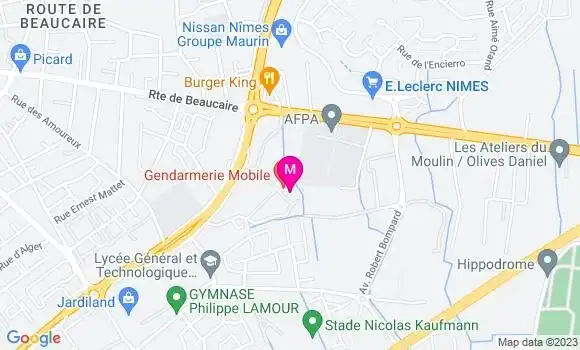 Localisation Restaurant  Cercle Mixte