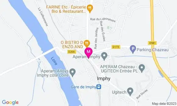 Localisation Restaurant  Imphy Pizza