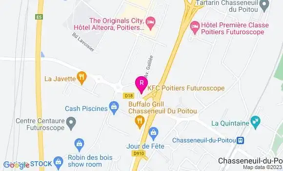 Localisation Fast Food Kfc